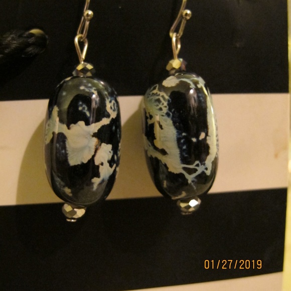 one of a kind large bead earrings - Picture 1 of 1